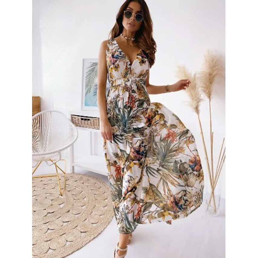 Women's Maxi Sleeveless Backless Dress
