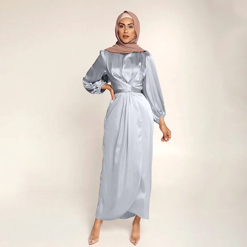 Women's Satin Swing Maxi Dress