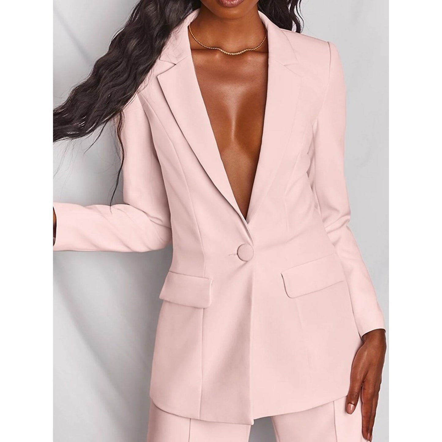 Women's Suits Regular Pocket Coat Formal Fashion