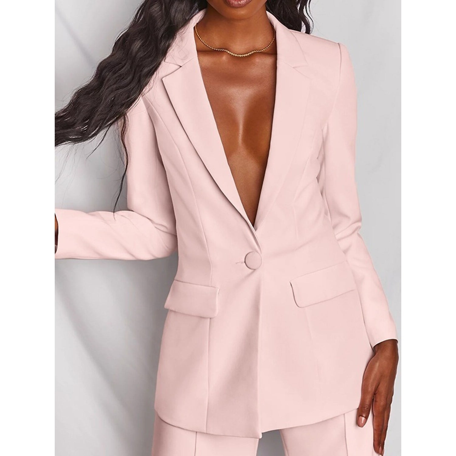 Women's Suits Regular Pocket Coat Formal Fashion