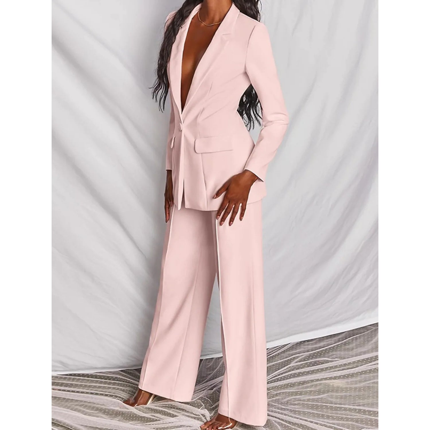 Women's Suits Regular Pocket Coat Formal Fashion
