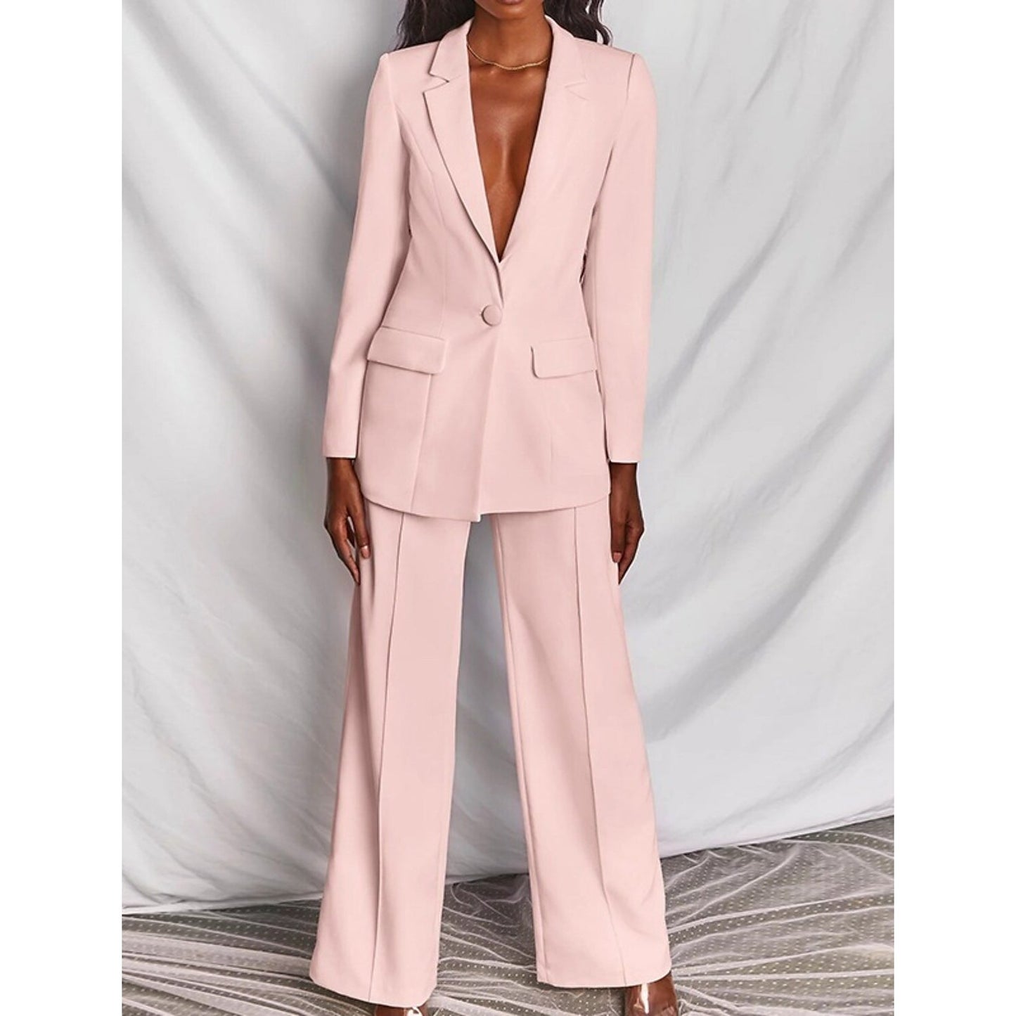 Women's Suits Regular Pocket Coat Formal Fashion
